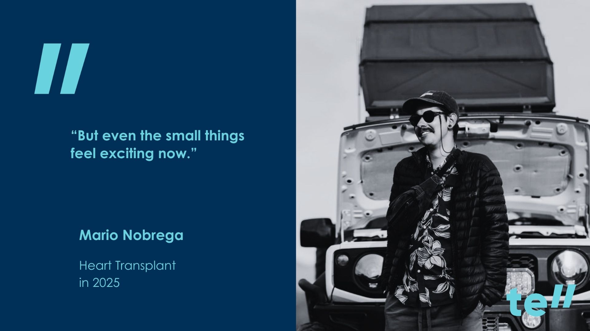 Mario Nebrega, heart transplant recipient from Cape Town, South Africa