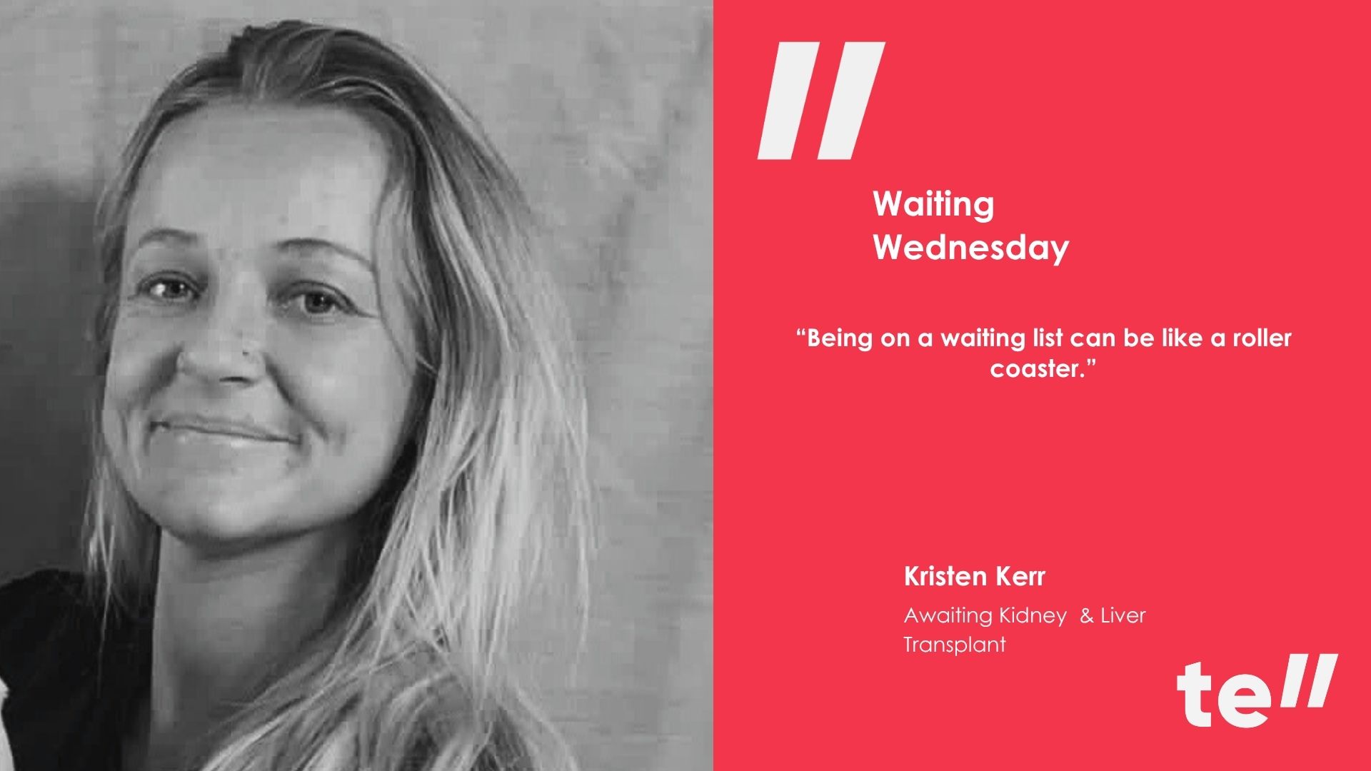 Kristen staying positive while awaiting a transplant
